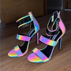 Iridescent flash heels